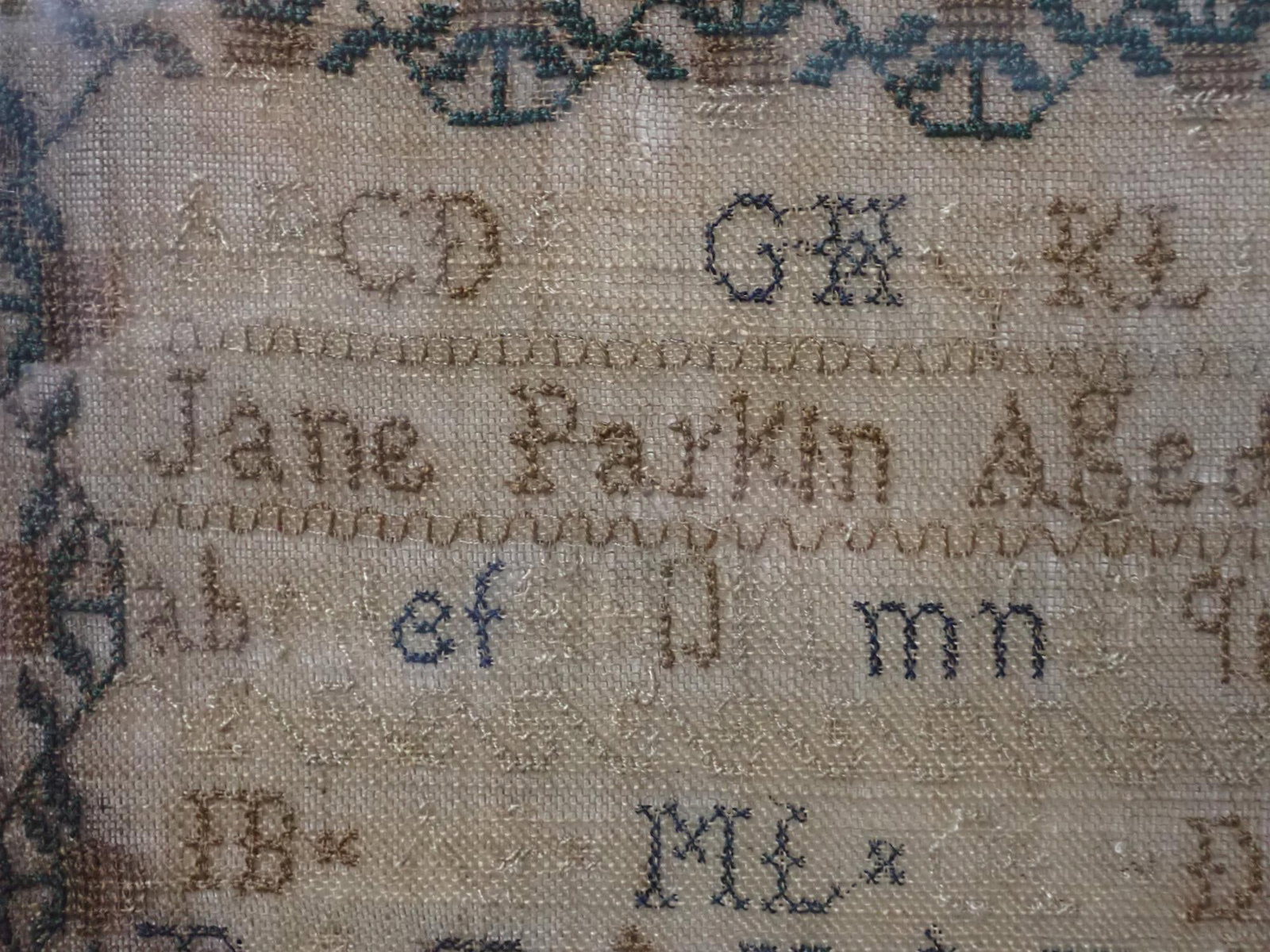 1822 Jane Parkin Sampler - 7