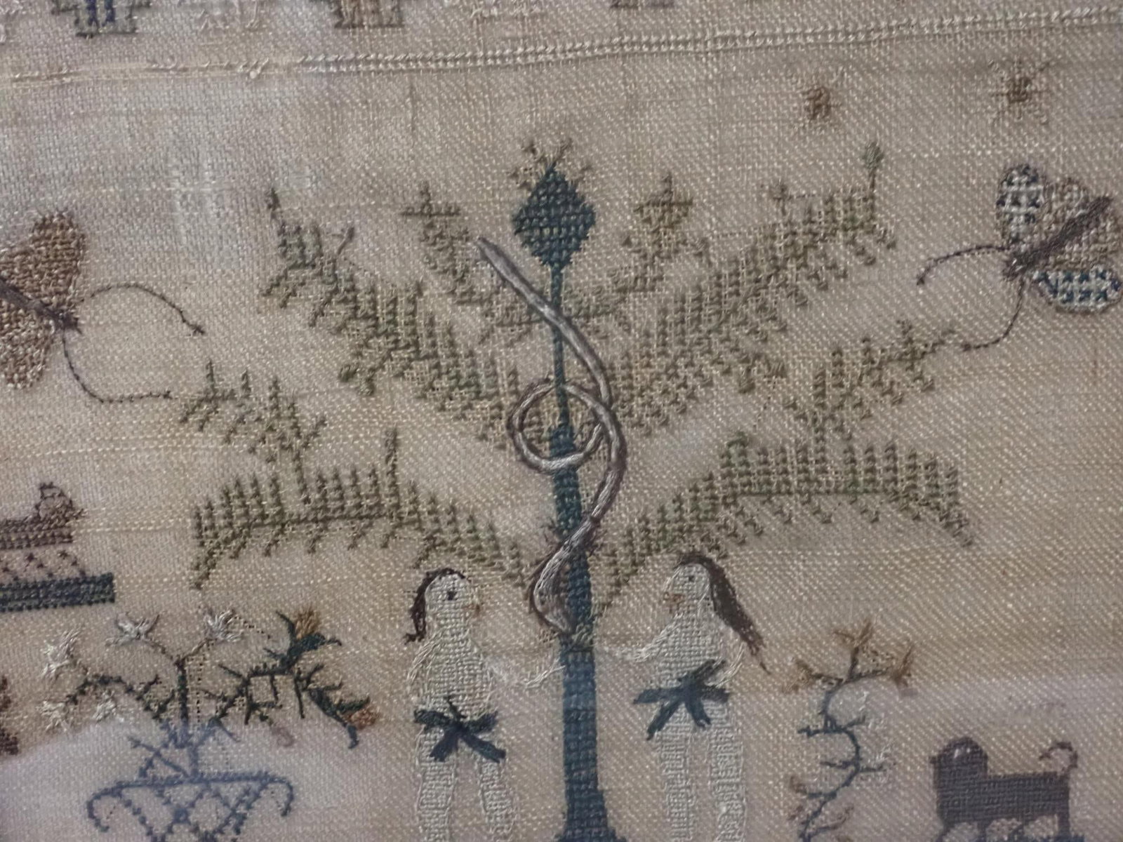 1822 Jane Parkin Sampler - 9