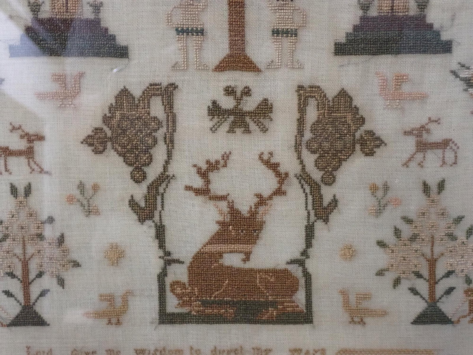 1830 Anne Cleaver Sampler - 10