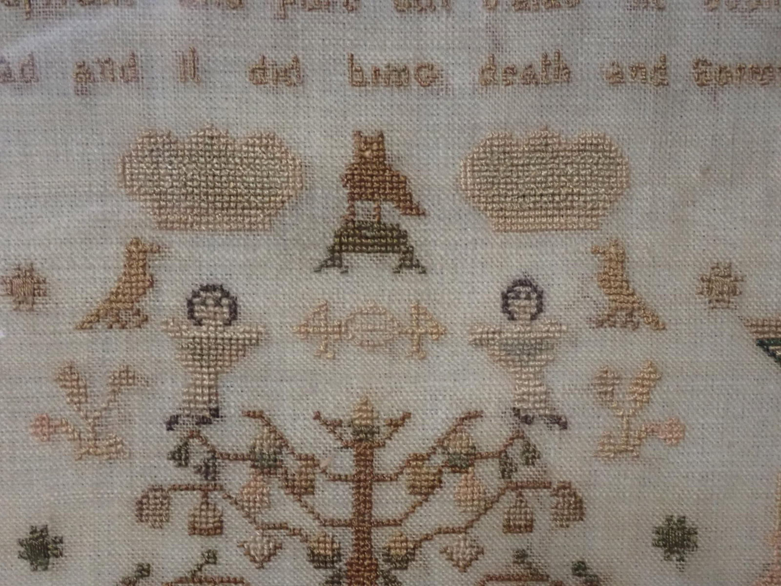 1830 Anne Cleaver Sampler - 11