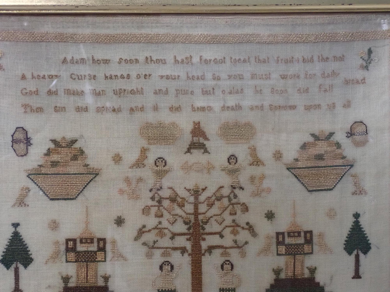 1830 Anne Cleaver Sampler - 5