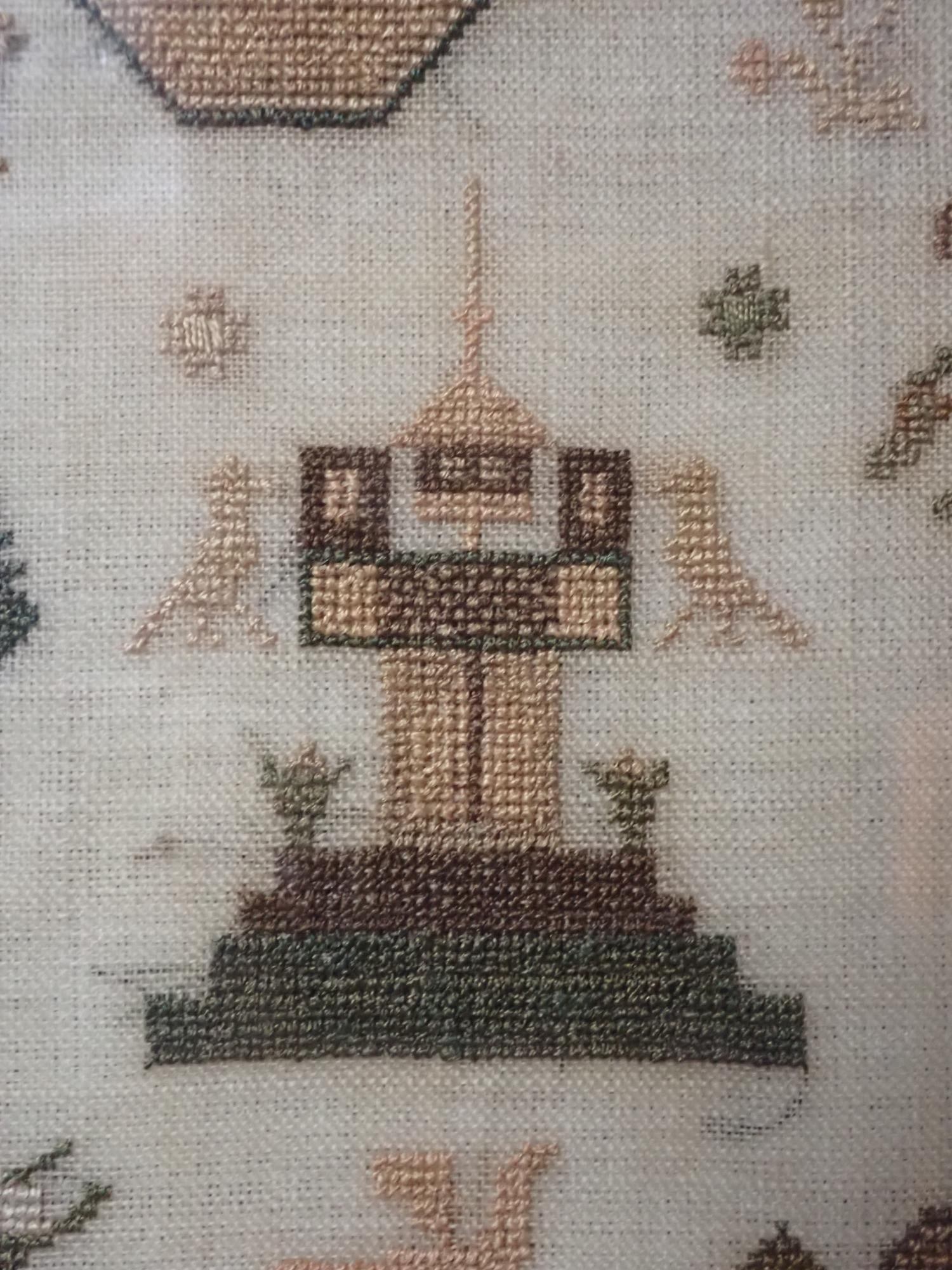 1830 Anne Cleaver Sampler - 7