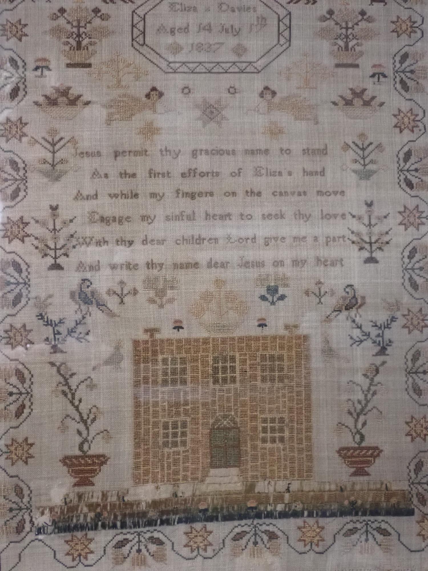 1837 Eliza Davies Sampler - 2