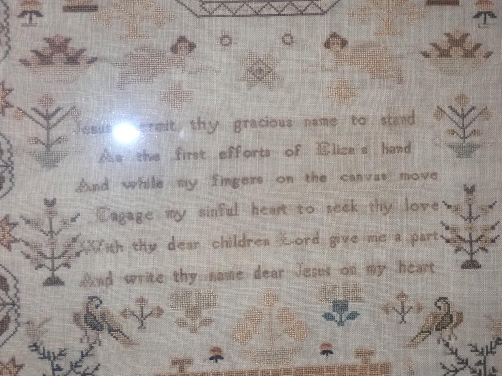 1837 Eliza Davies Sampler - 3