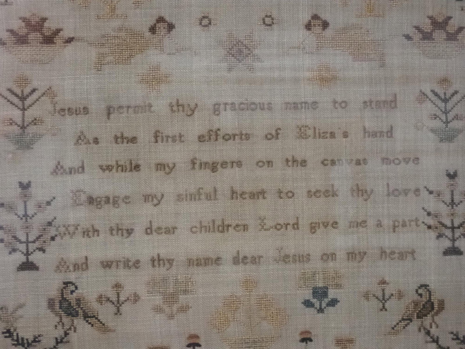 1837 Eliza Davies Sampler - 7