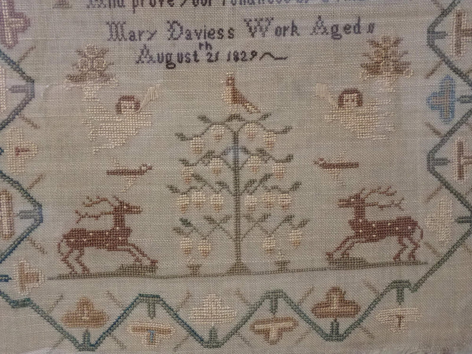 1829 Mary Davies Sampler - 5