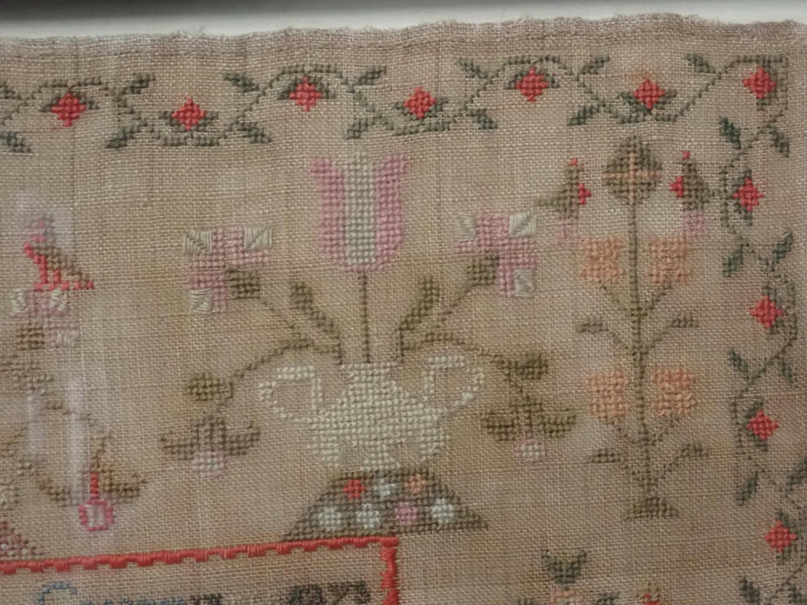 1865 Margaret (?) Sampler - 8