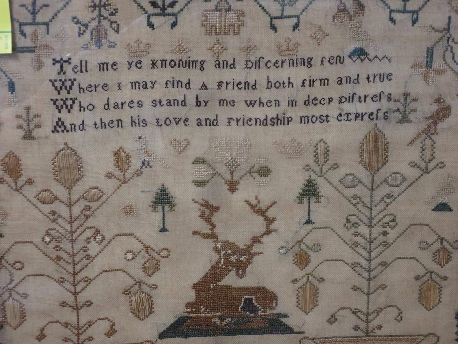 19th Century Sara Ann Davies Sampler - 11