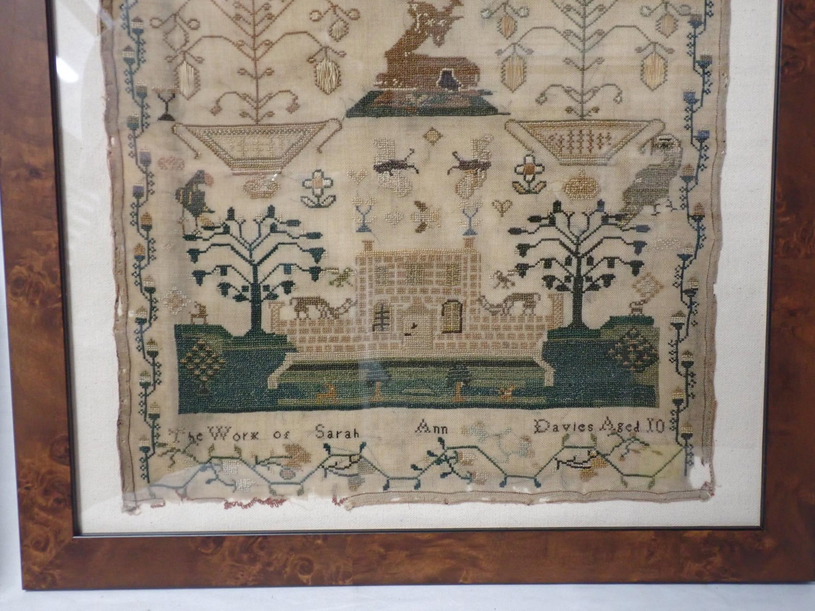 19th Century Sara Ann Davies Sampler - 2