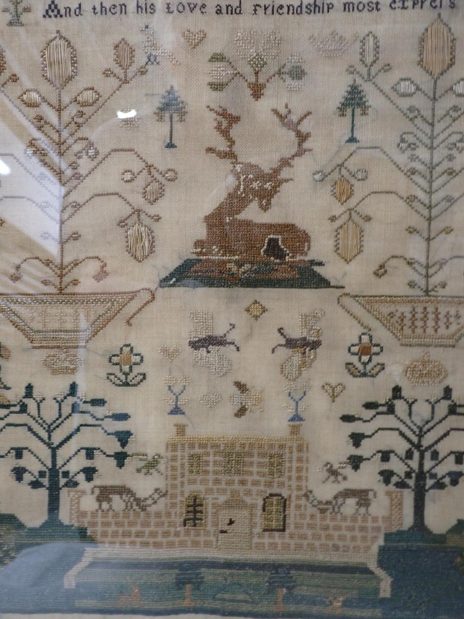 19th Century Sara Ann Davies Sampler - 5
