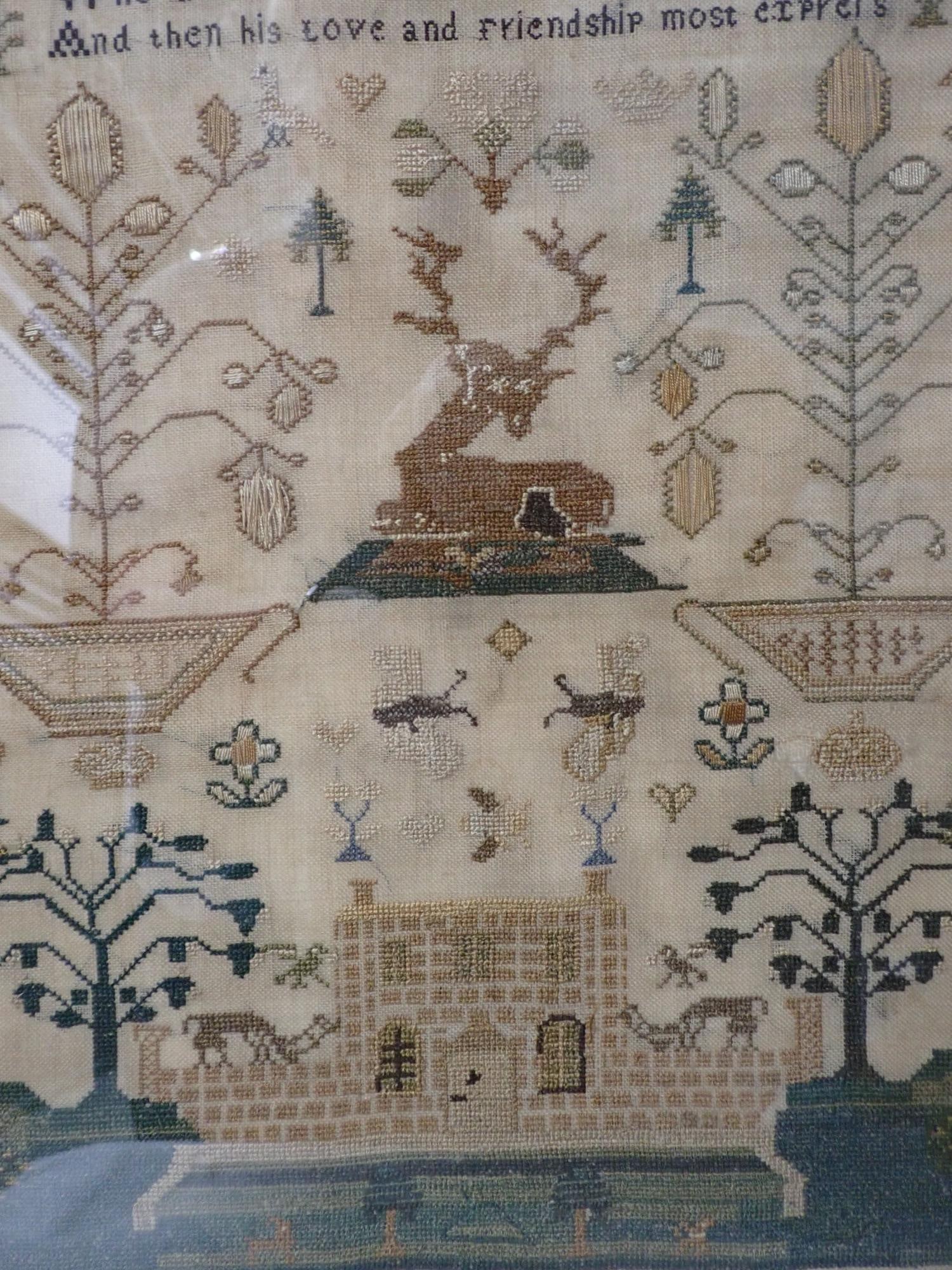 19th Century Sara Ann Davies Sampler - 6