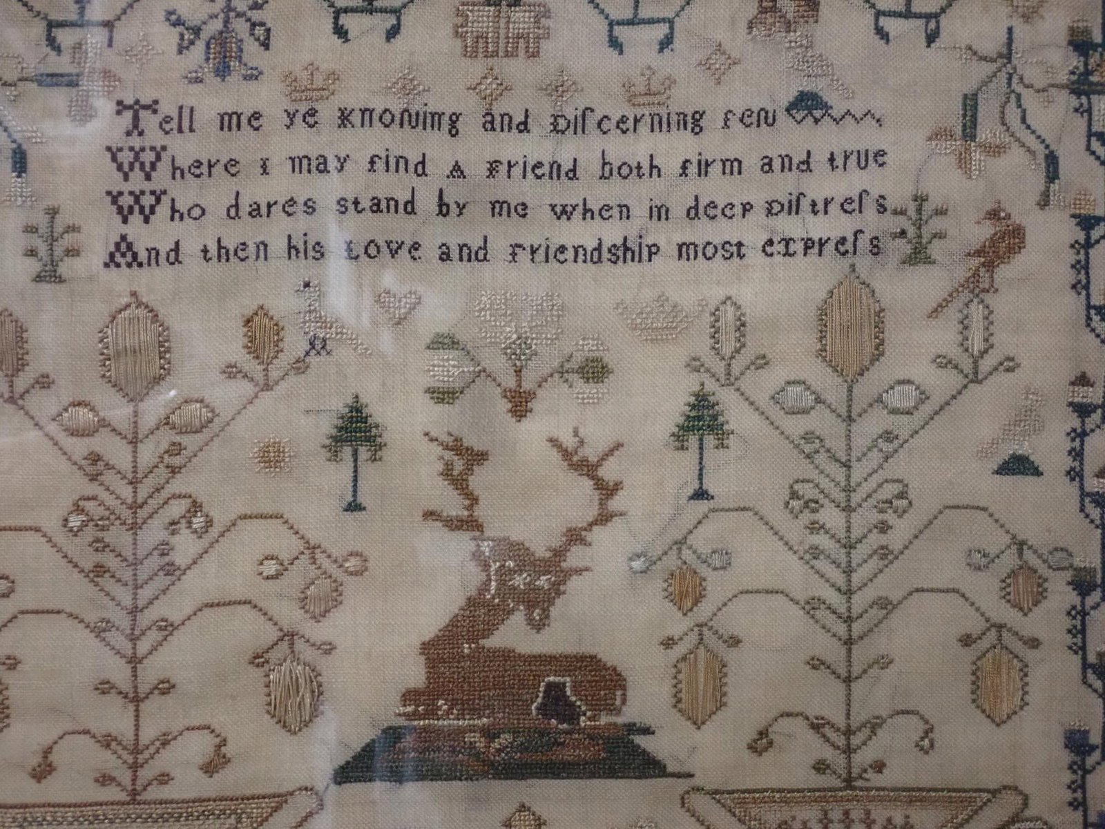 19th Century Sara Ann Davies Sampler - 8