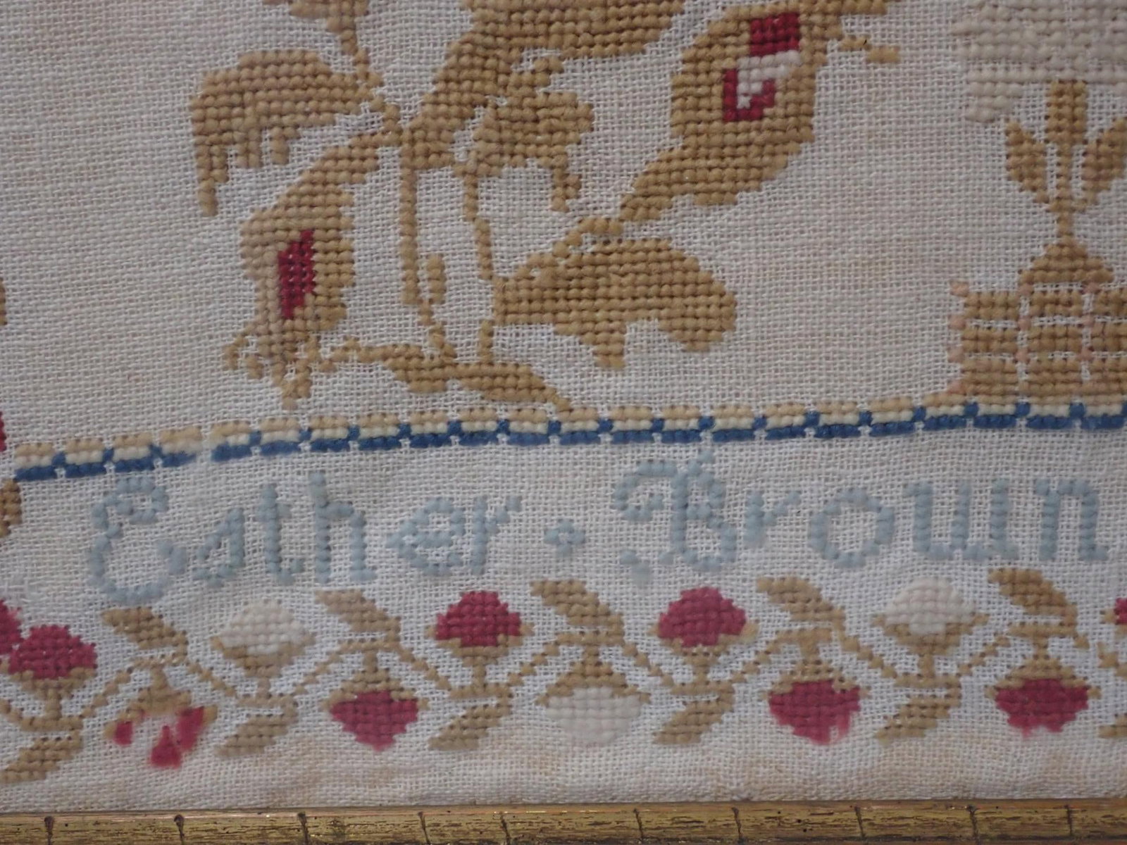 1853 Esther Brown Sampler - 6