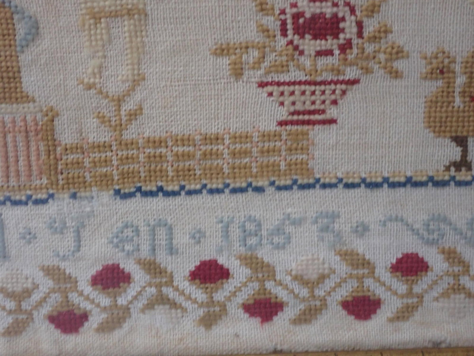 1853 Esther Brown Sampler - 7