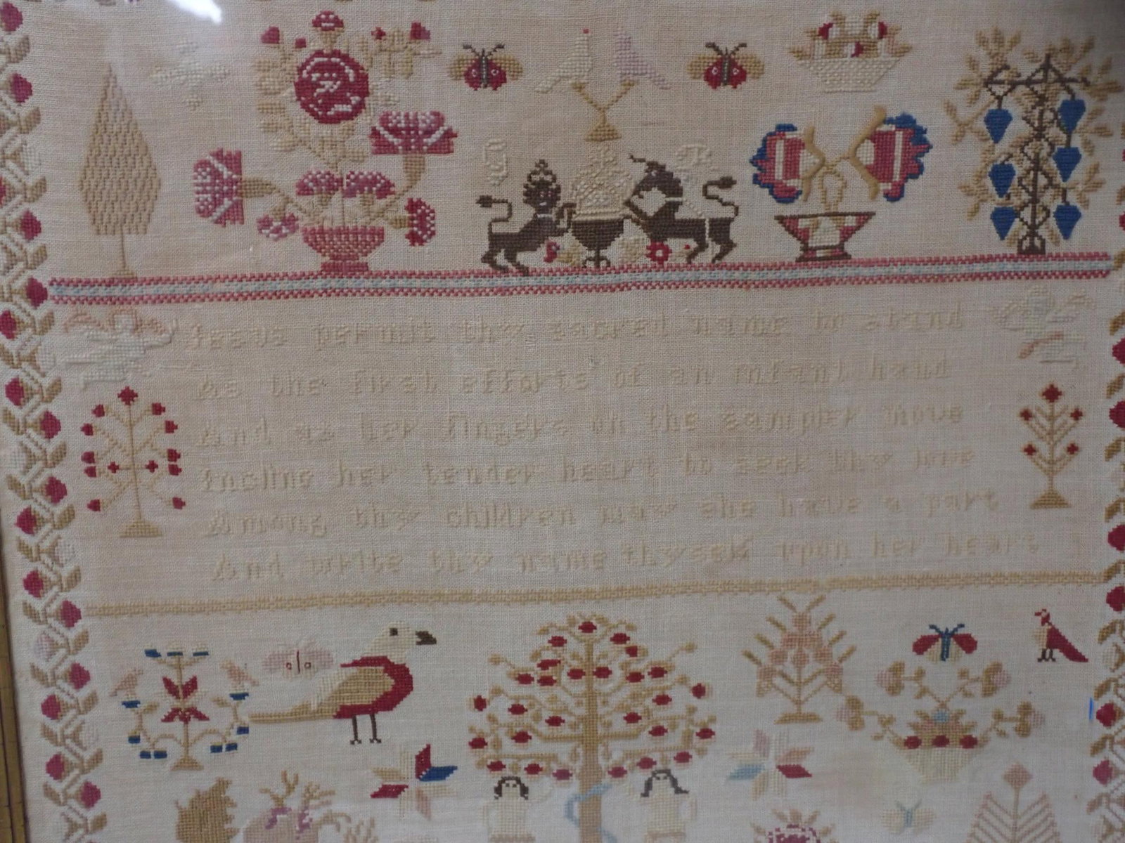1853 Esther Brown Sampler - 8
