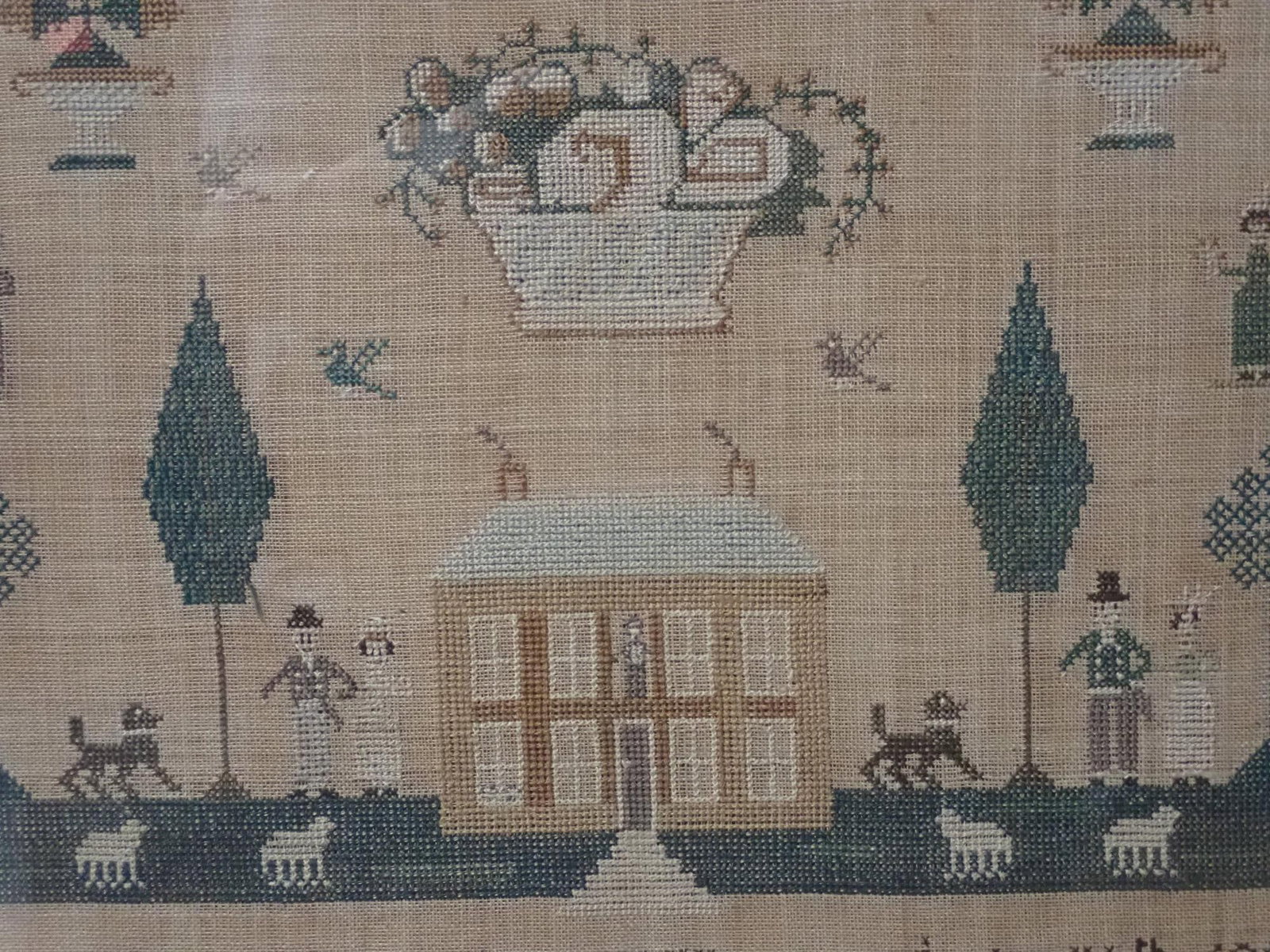 1828 Elizabeth Corless sampler - 13