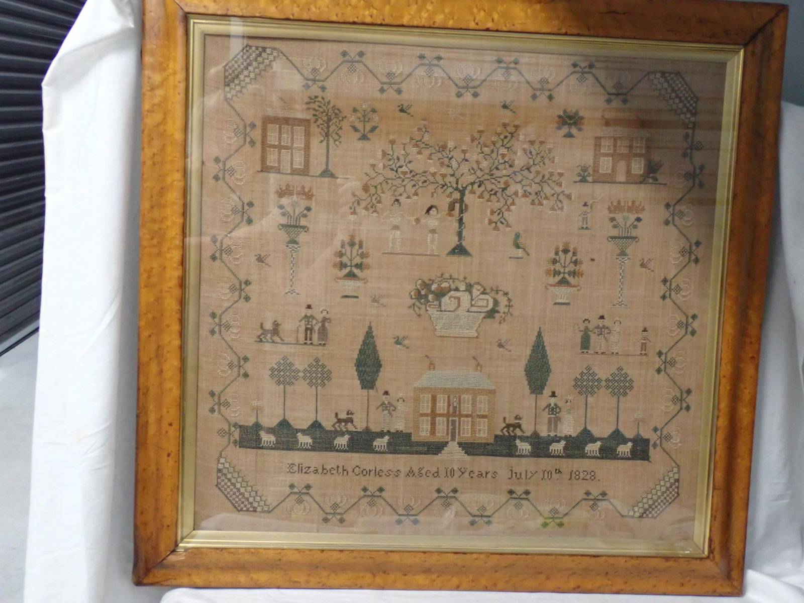 1828 Elizabeth Corless sampler - 2