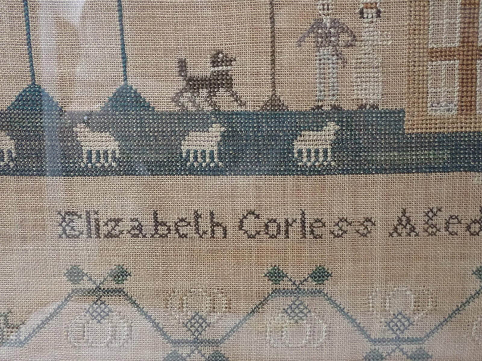 1828 Elizabeth Corless sampler - 3