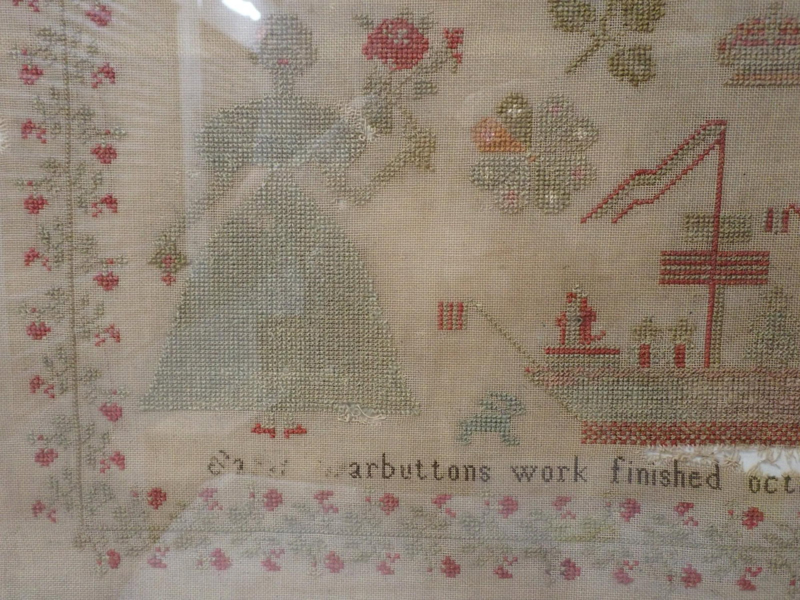 1826 Sarah Warbutton Sampler - 2
