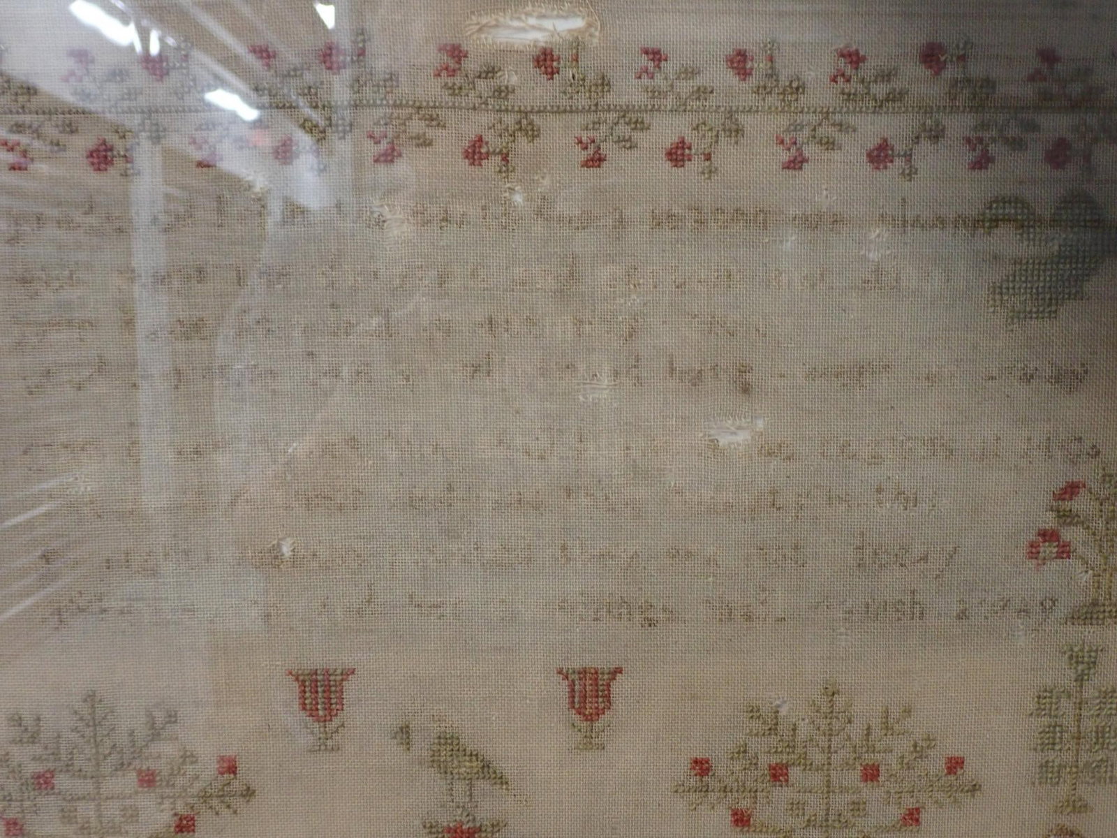 1826 Sarah Warbutton Sampler - 4