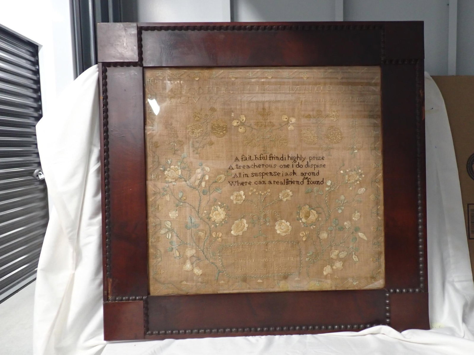 1820 Elizabeth Tuston Sampler - 2
