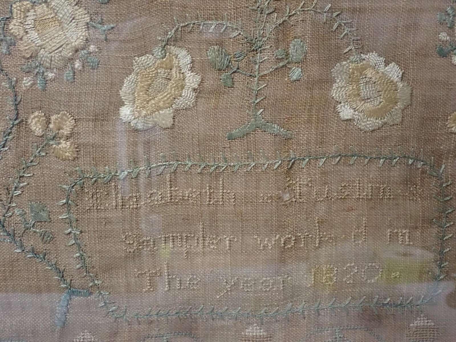 1820 Elizabeth Tuston Sampler - 5