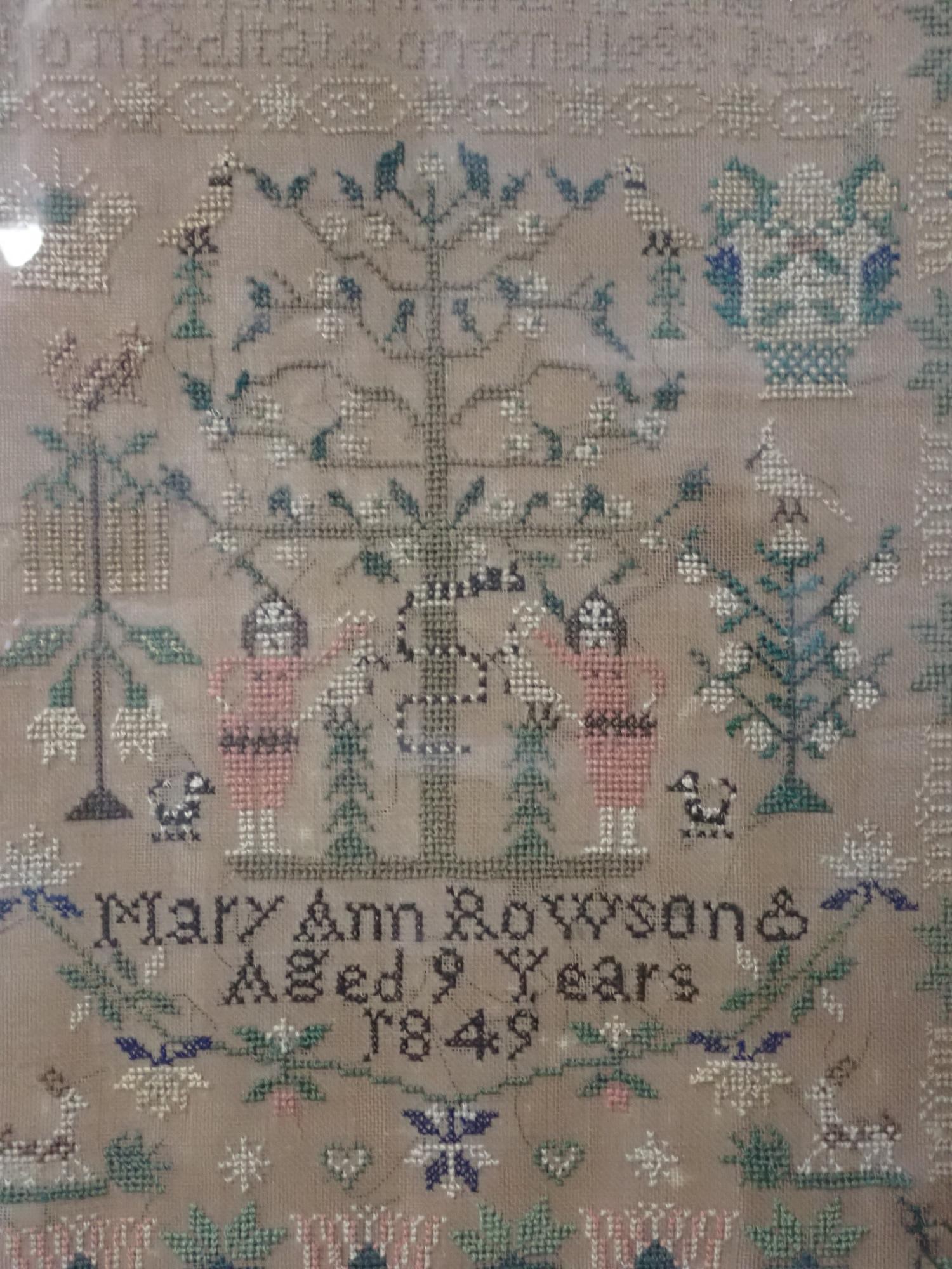 1849 Mary Ann Rowson Sampler - 3