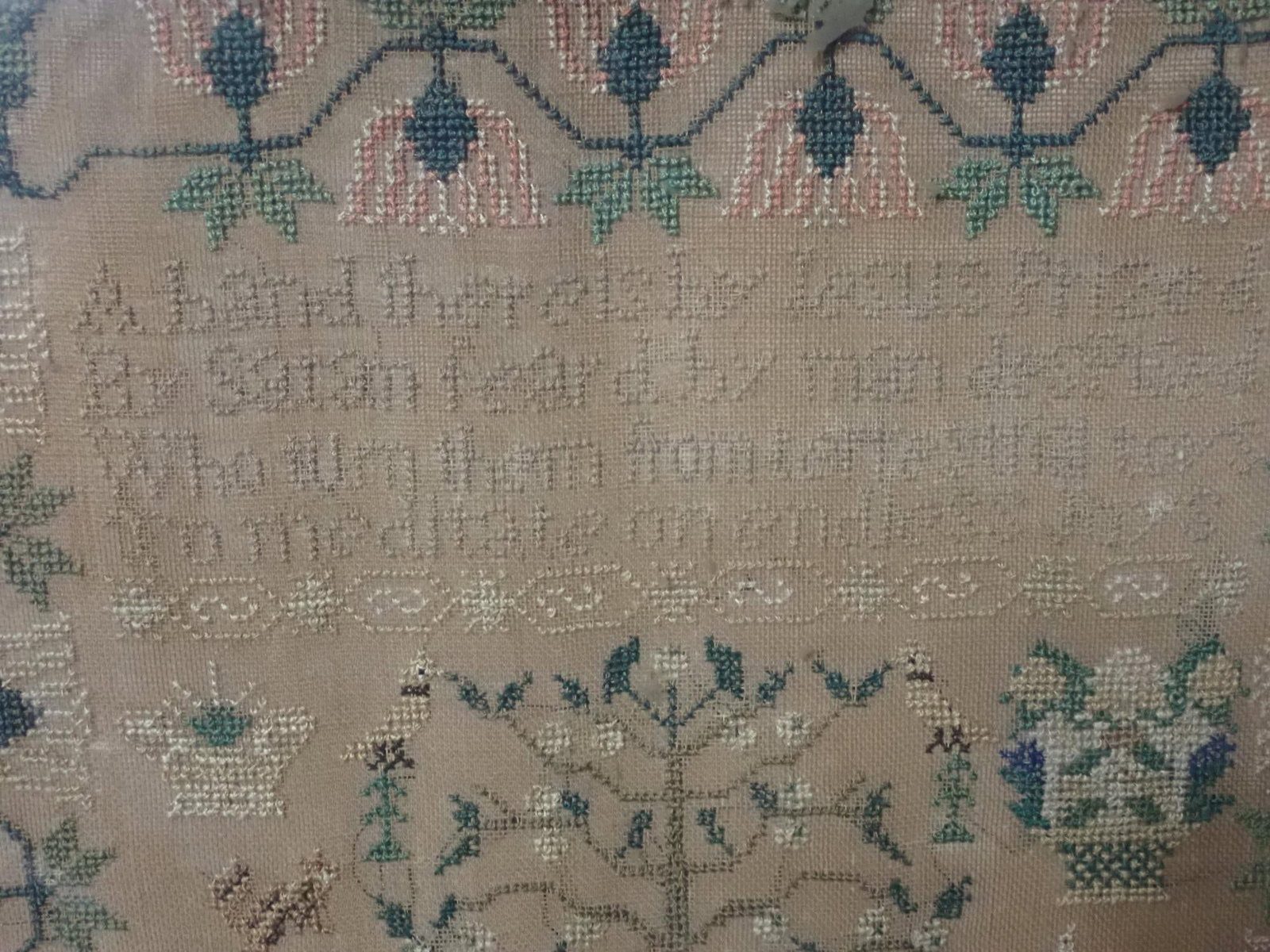 1849 Mary Ann Rowson Sampler - 6