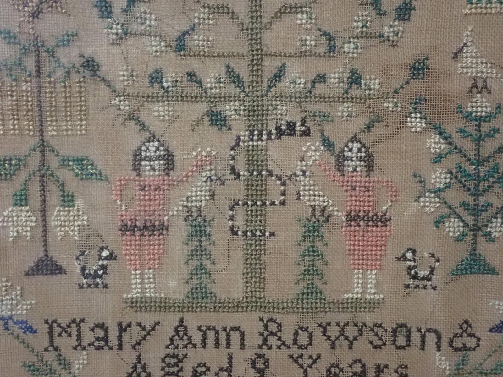 1849 Mary Ann Rowson Sampler - 8