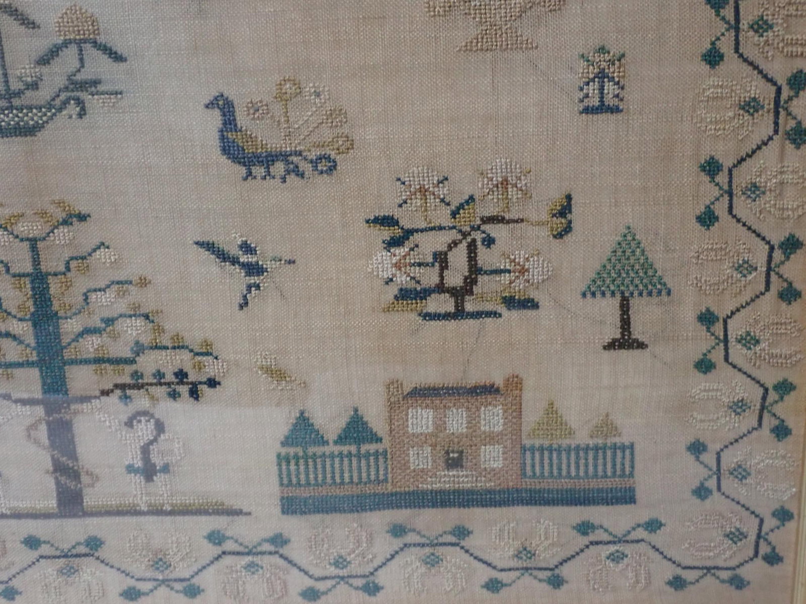 1831 Sarah Clarke Sampler - 10