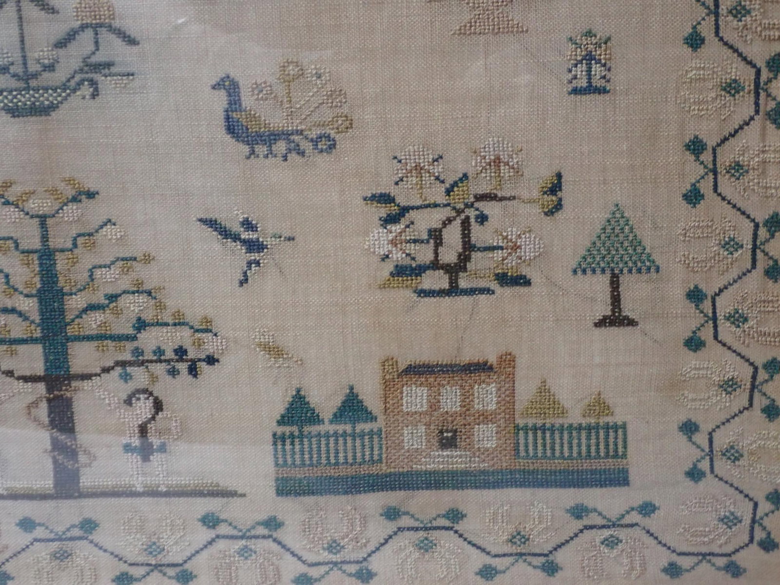 1831 Sarah Clarke Sampler - 11