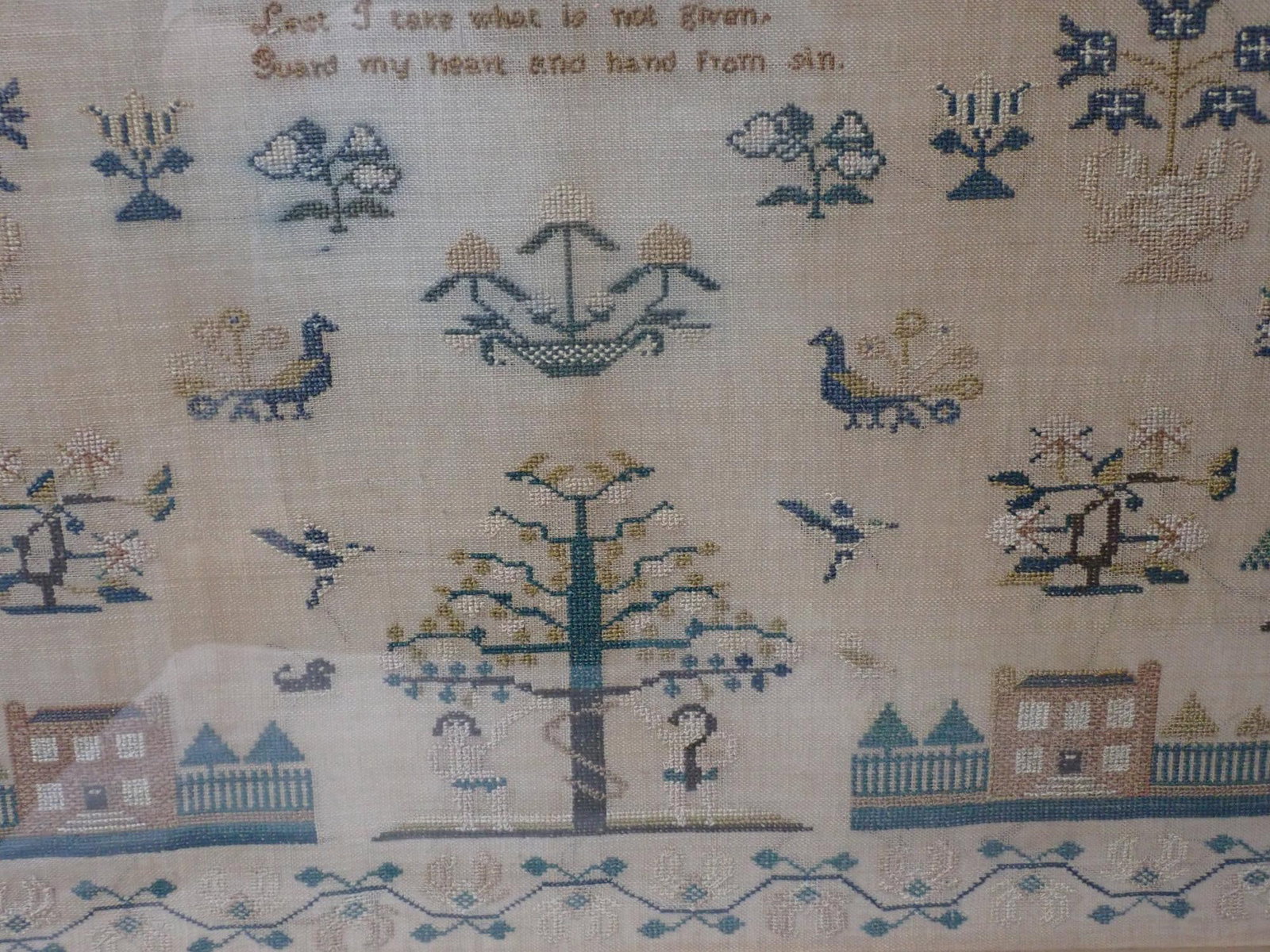 1831 Sarah Clarke Sampler - 2