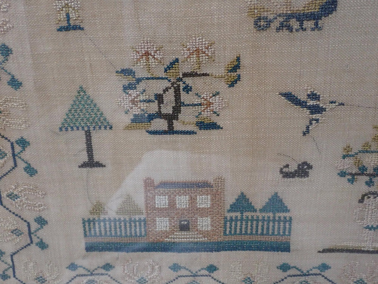 1831 Sarah Clarke Sampler - 5