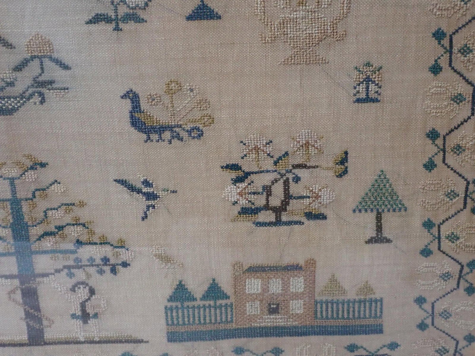 1831 Sarah Clarke Sampler - 6