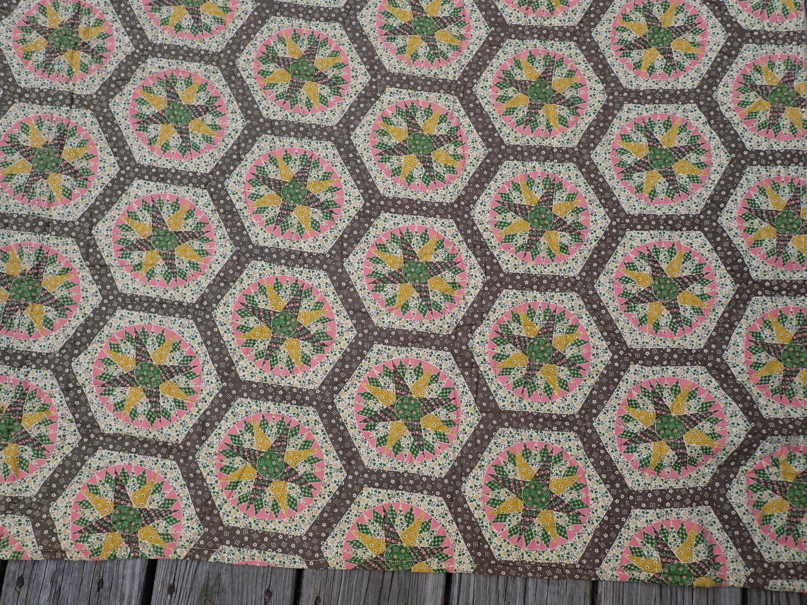 Quilt - Cheater Cloth Patchwork 1970 - 2