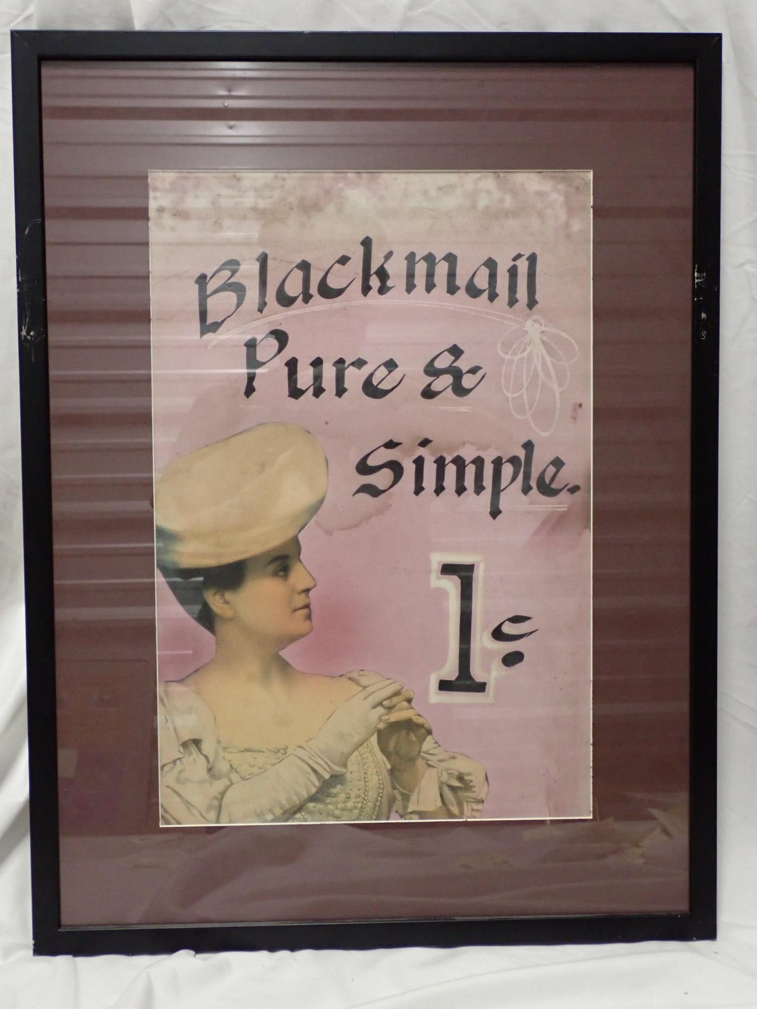 Married Troubles and Other Colorful Mutoscope Posters: Married Troubles (some slight staining and some paper loss. Image of woman and paper applied to poster. frame 26" x 20", poster 18" x 12", The Latest Sensation in Chicago (good condition, frame 25" x