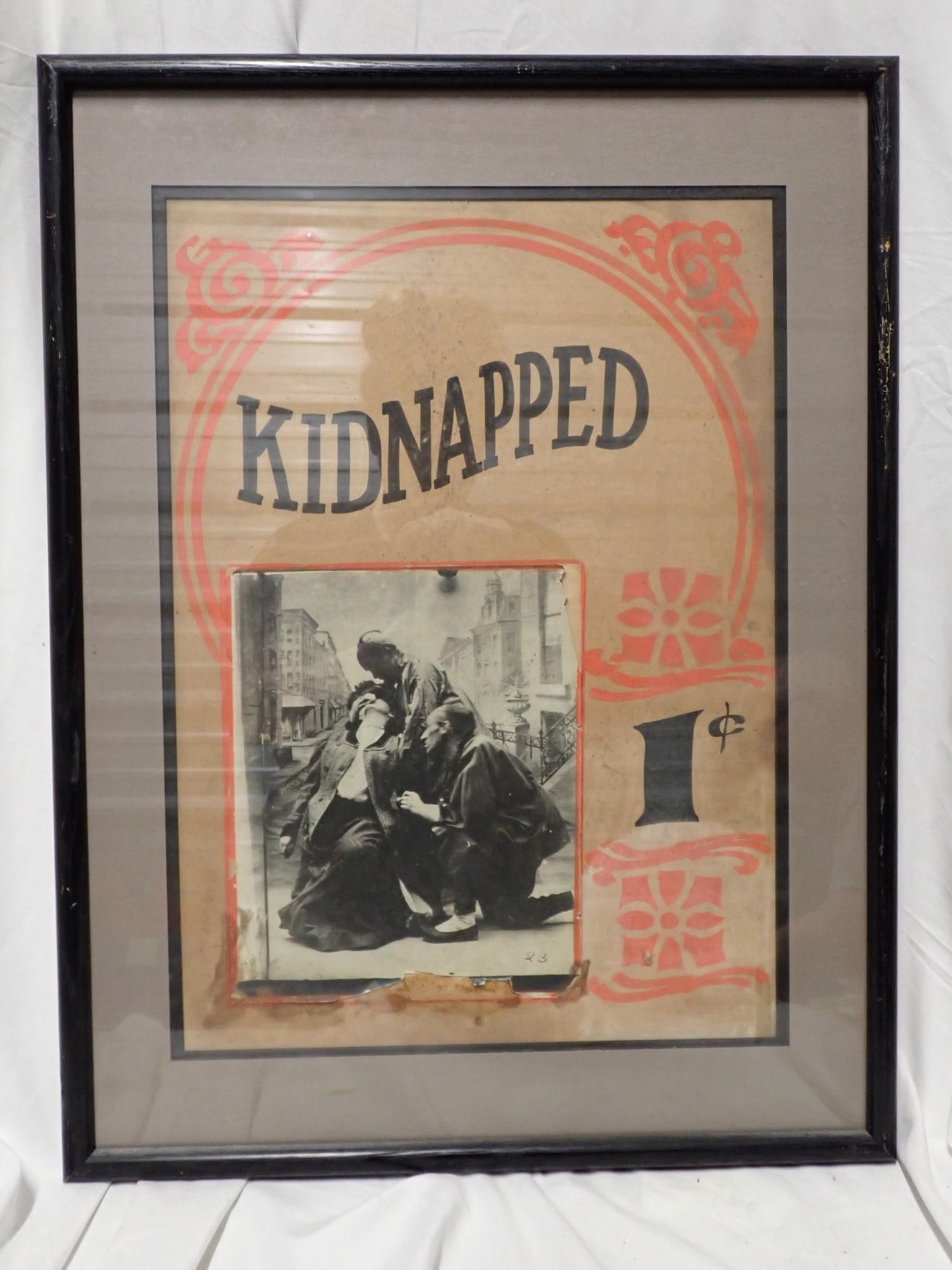 A Fair Shoplifter and Other Mutoscope Posters: A Fair Shoplifter (good condition, disapproved, frame 25" x 19", poster 20" x 13"), The Gamblers Last Trick (has some staining bottom left and paint bleeding, frame 25" x 19", poster 20" x 13"),