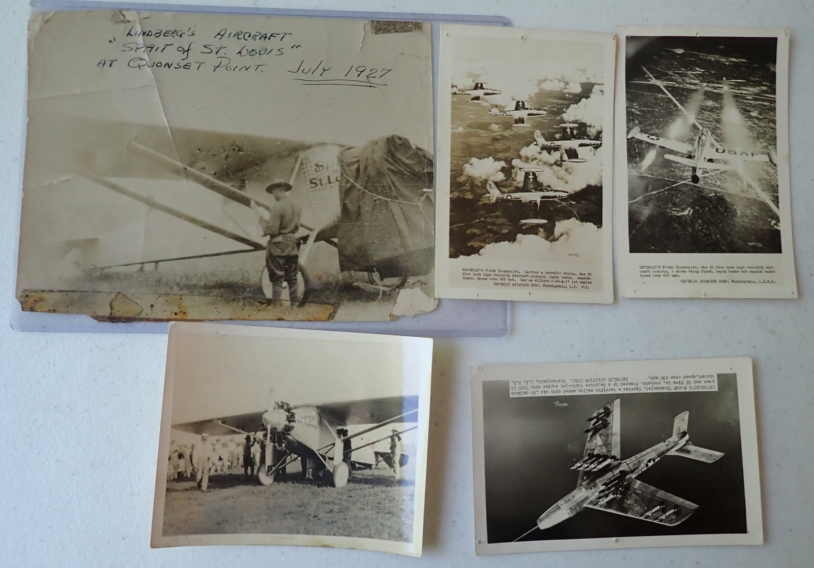 2 Charles Lindbergh Spirit of St. Lous Photos, etc. (1 of 8)