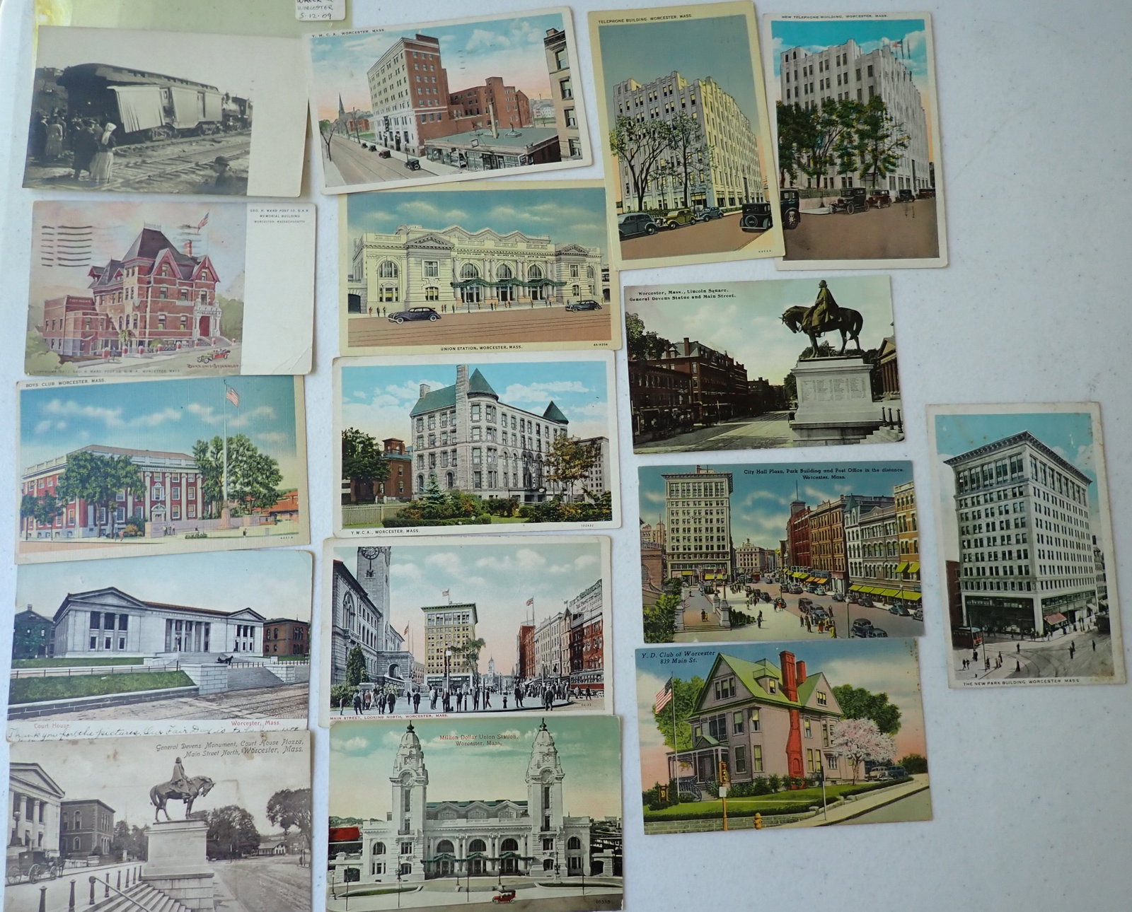 Worcester Train Wreck, & New England Postcards (1 of 16)