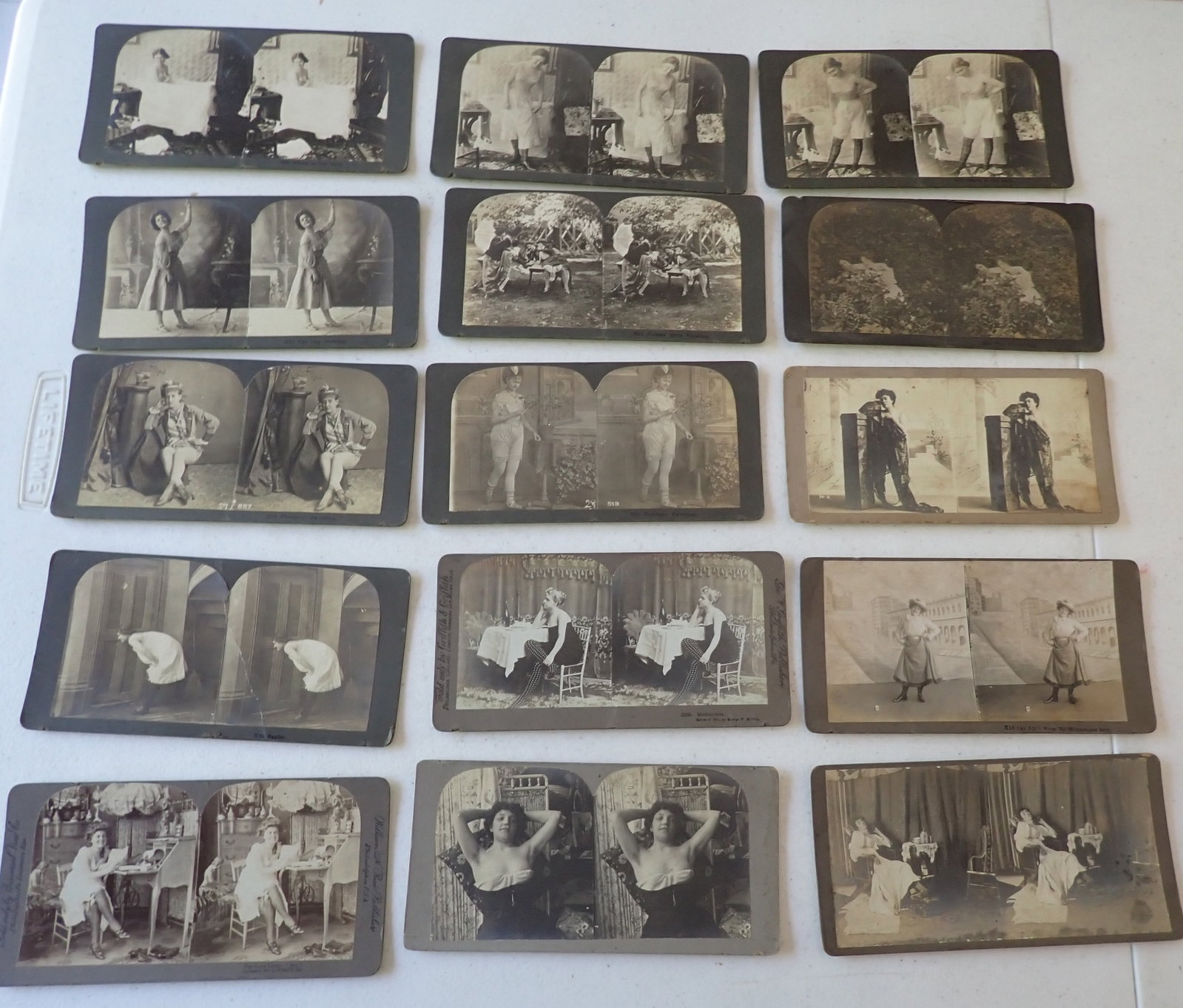 Risque Stereoview Mutoscope cards - 3