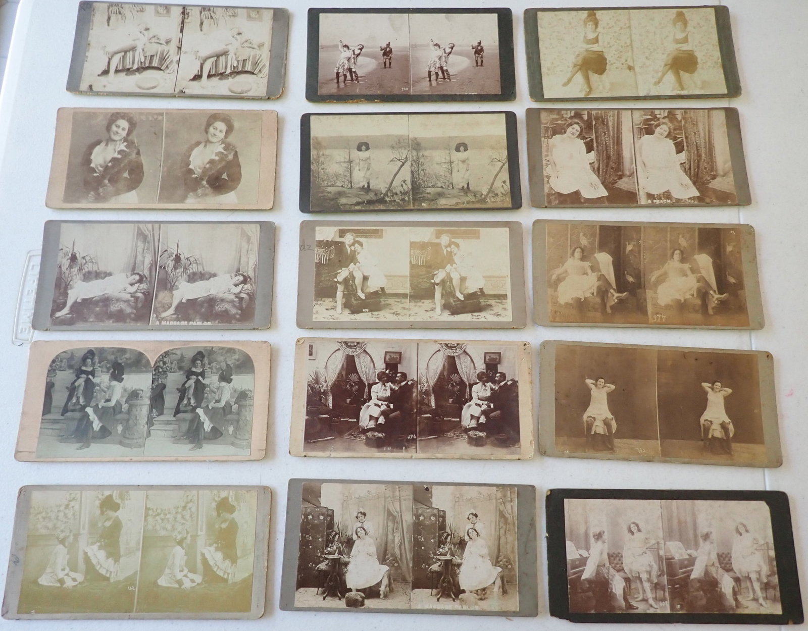Risque Stereoview Mutoscope cards - 9