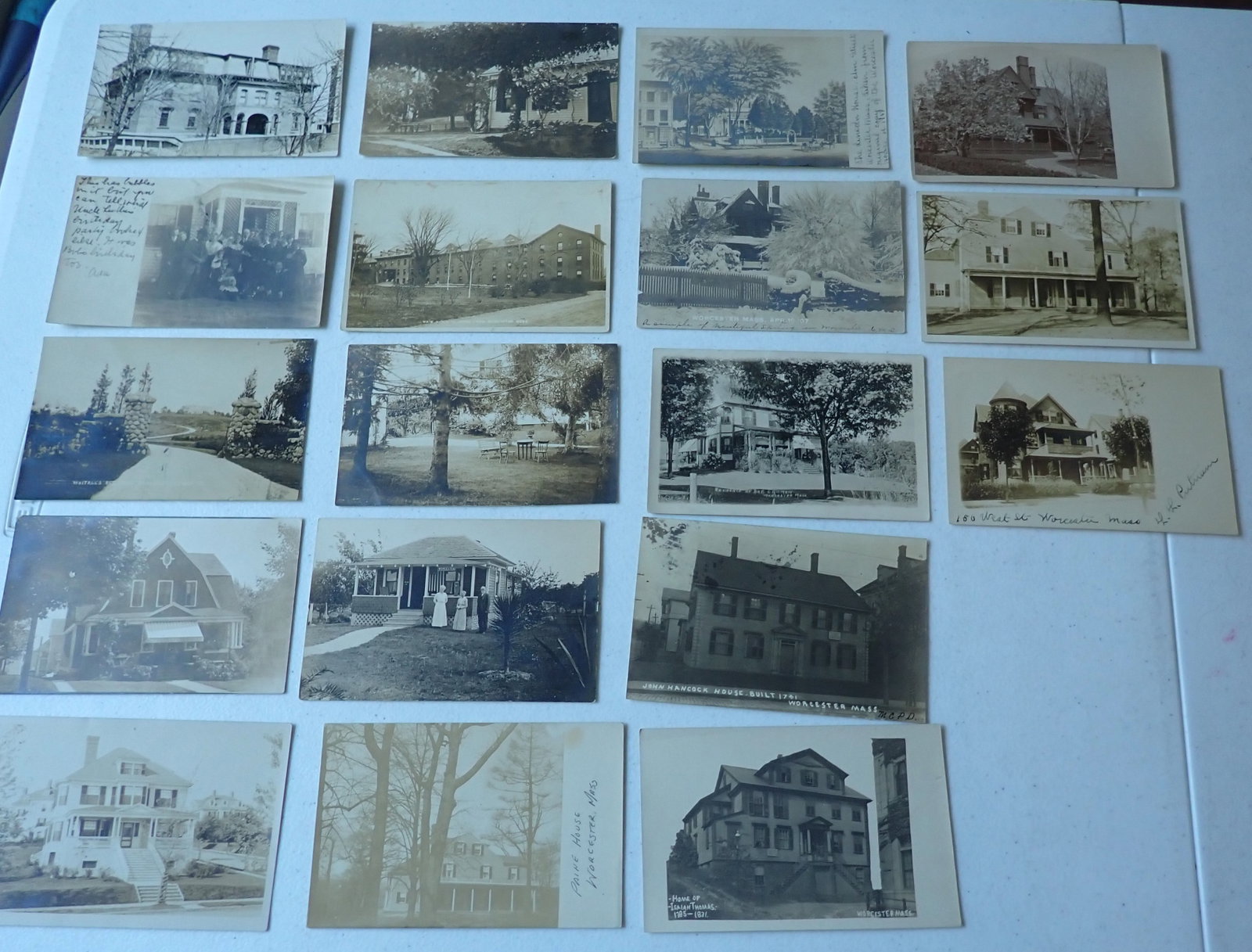 Worcester Postcards - RPPC and Others - Homes, Mansions, etc. (1 of 9)