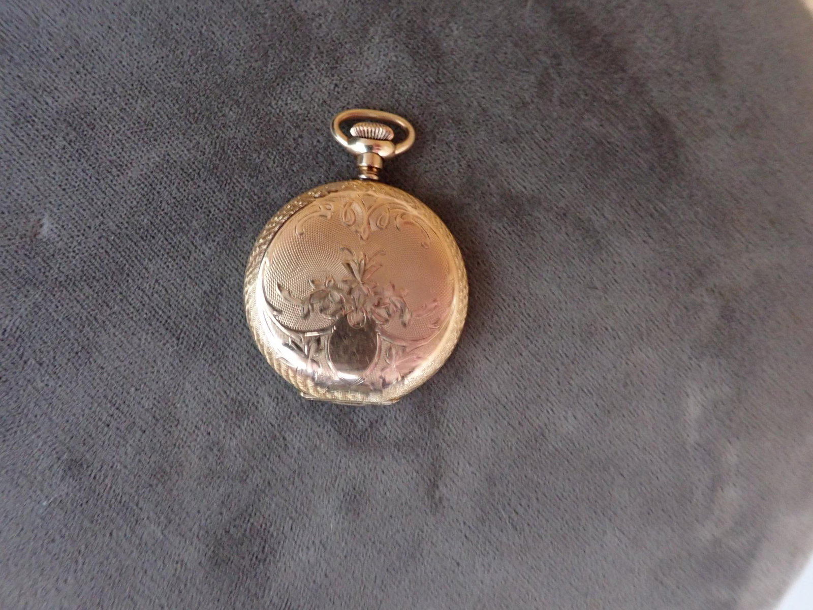 18K Hampden Gold Molly Spark Pocket Watch (1 of 7)