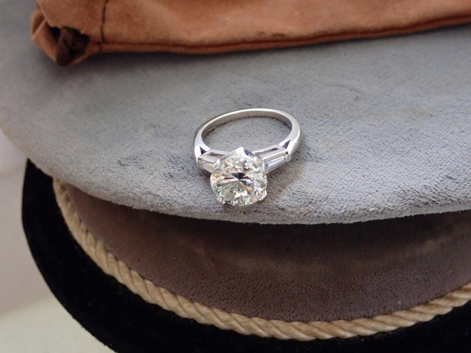 Platinum 3.33 Carat Diamond Ring - 10