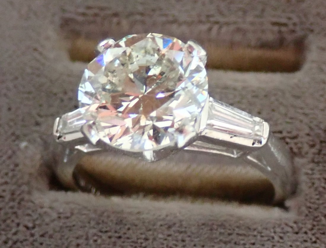 Platinum 3.33 Carat Diamond Ring (1 of 12)