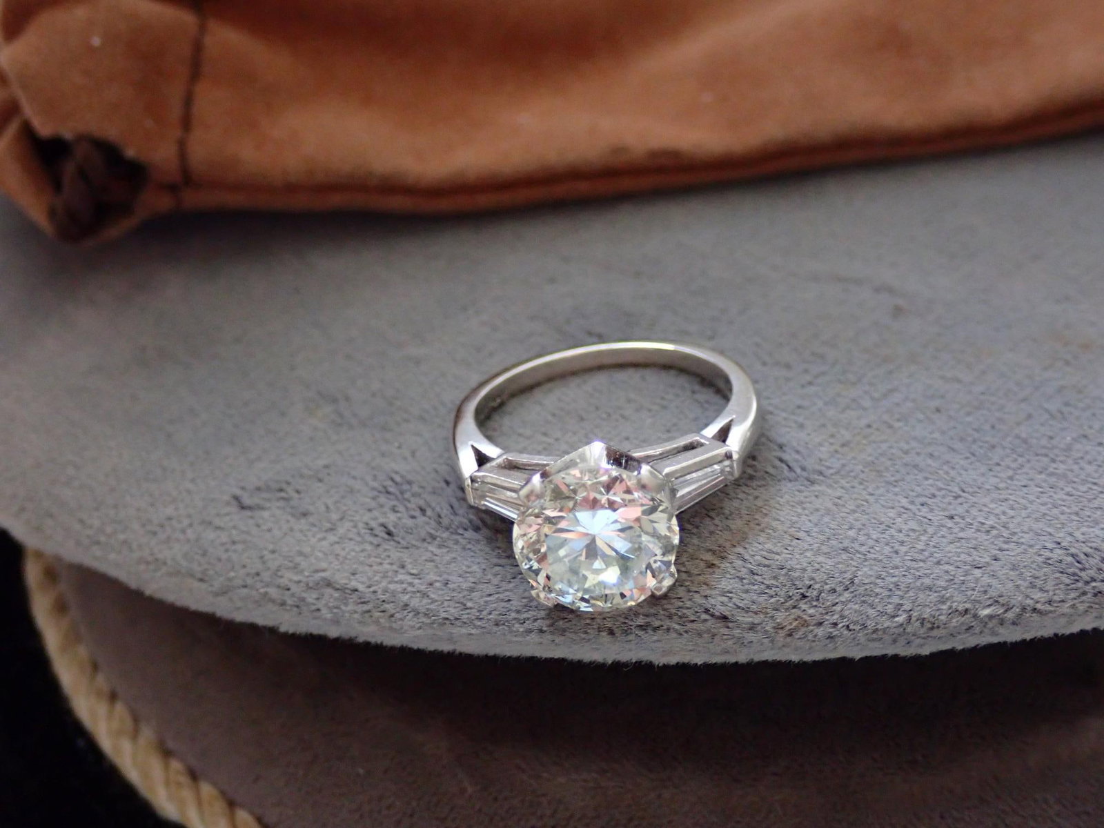 Platinum 3.33 Carat Diamond Ring - 8