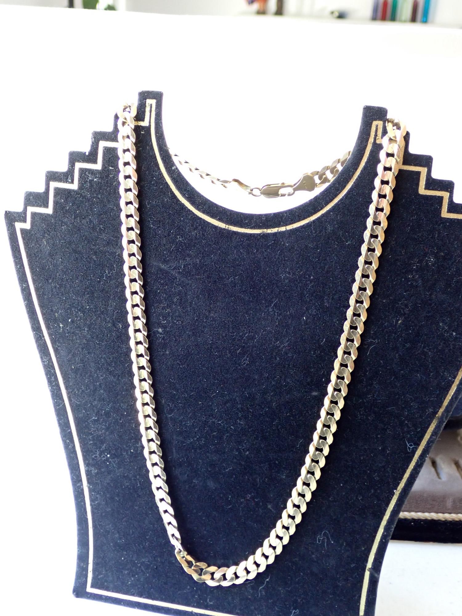 14K Gold 21" Chain: 43.8 grams