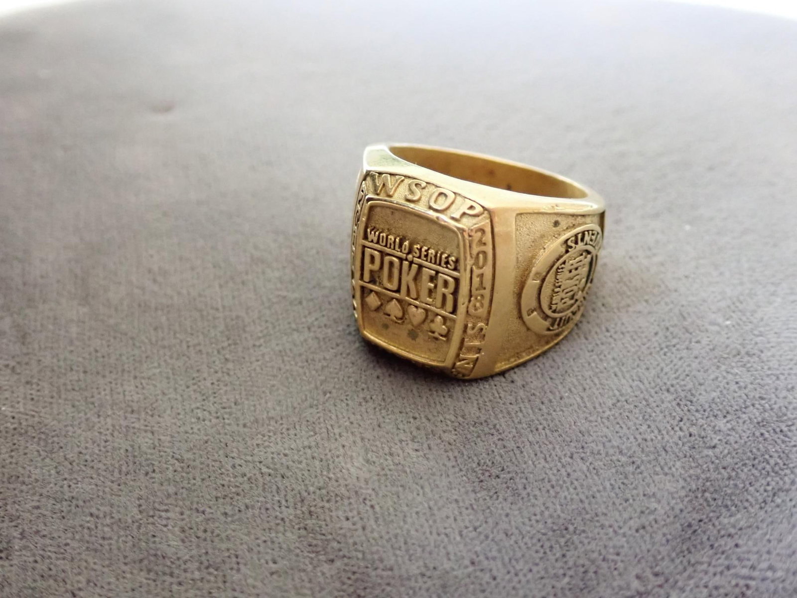 18K Gold World Series Poker 2018 Ring: 30.1 Grams - World Series of Poker 2018 Circuit Events Size 11 1/2