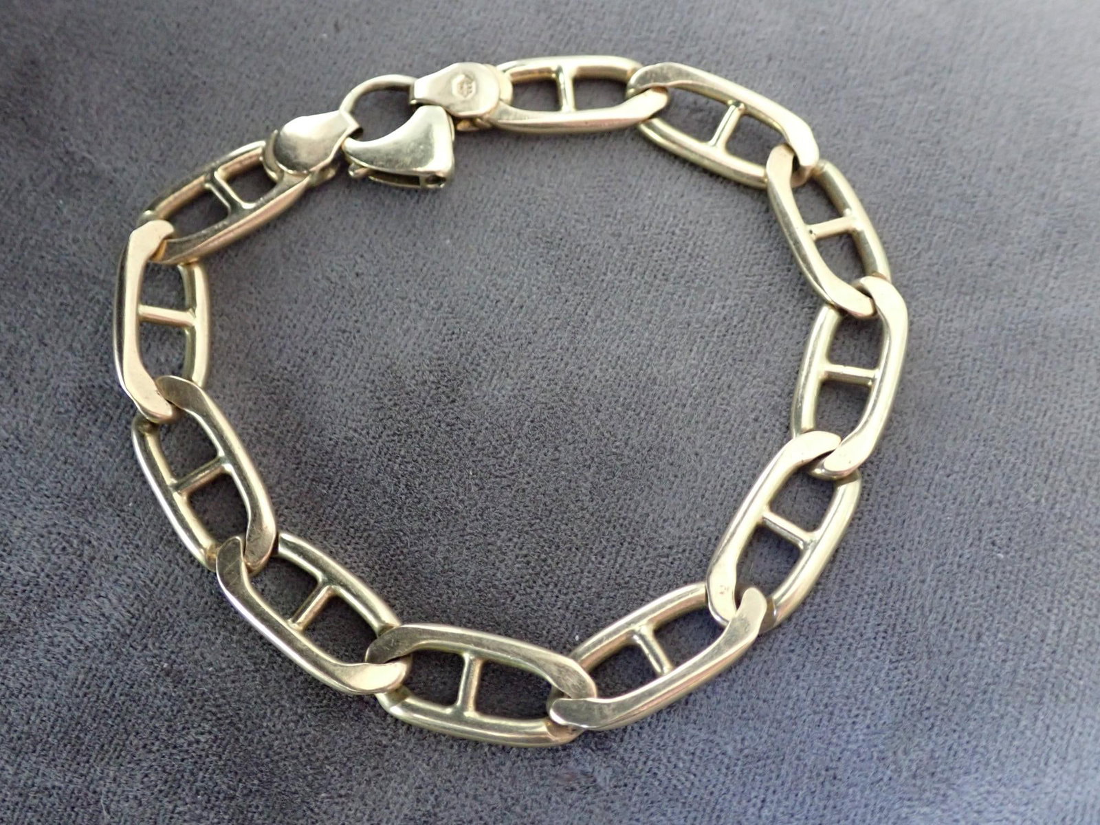 14K Gold Italian 8 1/2" Bracelet: 29.4 Grams
