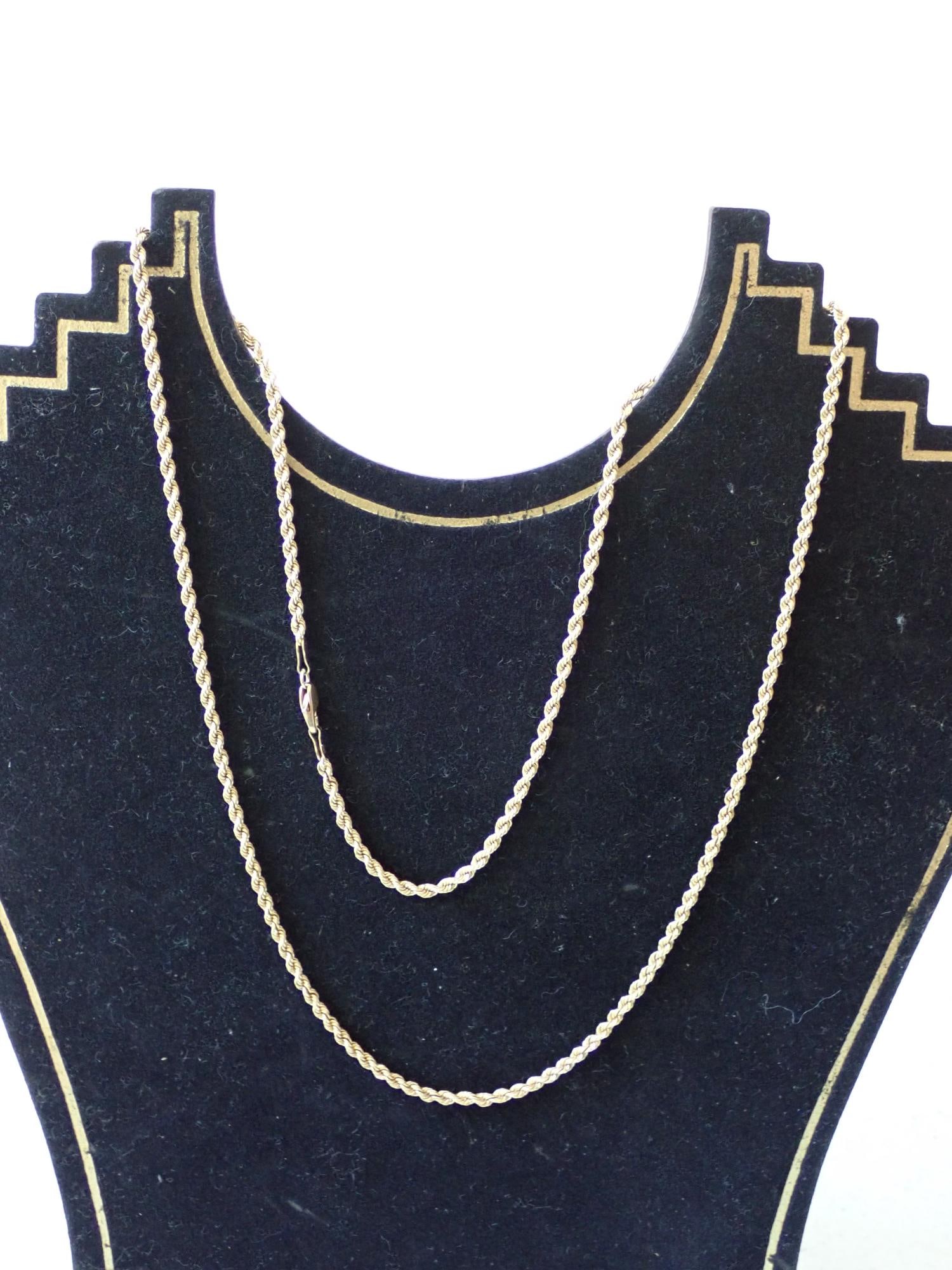 14K 24" Chain: 13.6 Grams